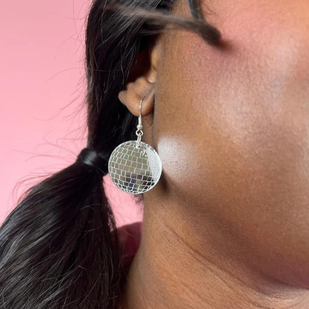 
                      
                        Disco Ball Earrings
                      
                    