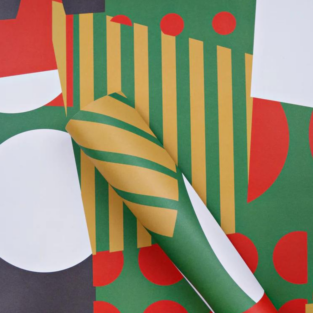 Christmas Spot Stripe Wrap