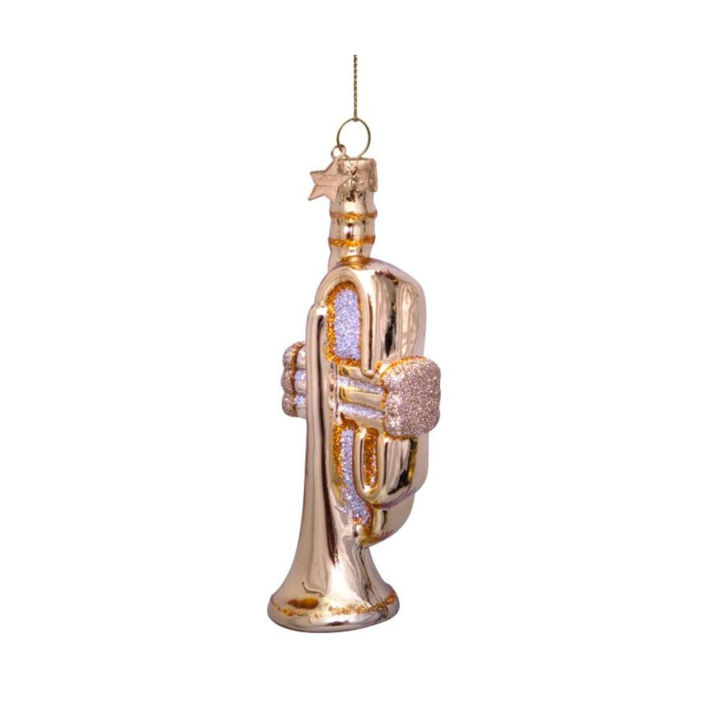 Glass Trumpet Ornament