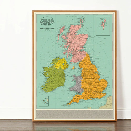 U.K. and Ireland Song Map