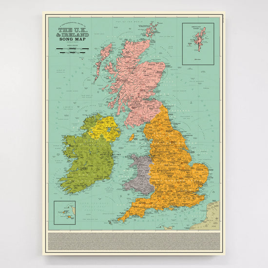 U.K. and Ireland Song Map