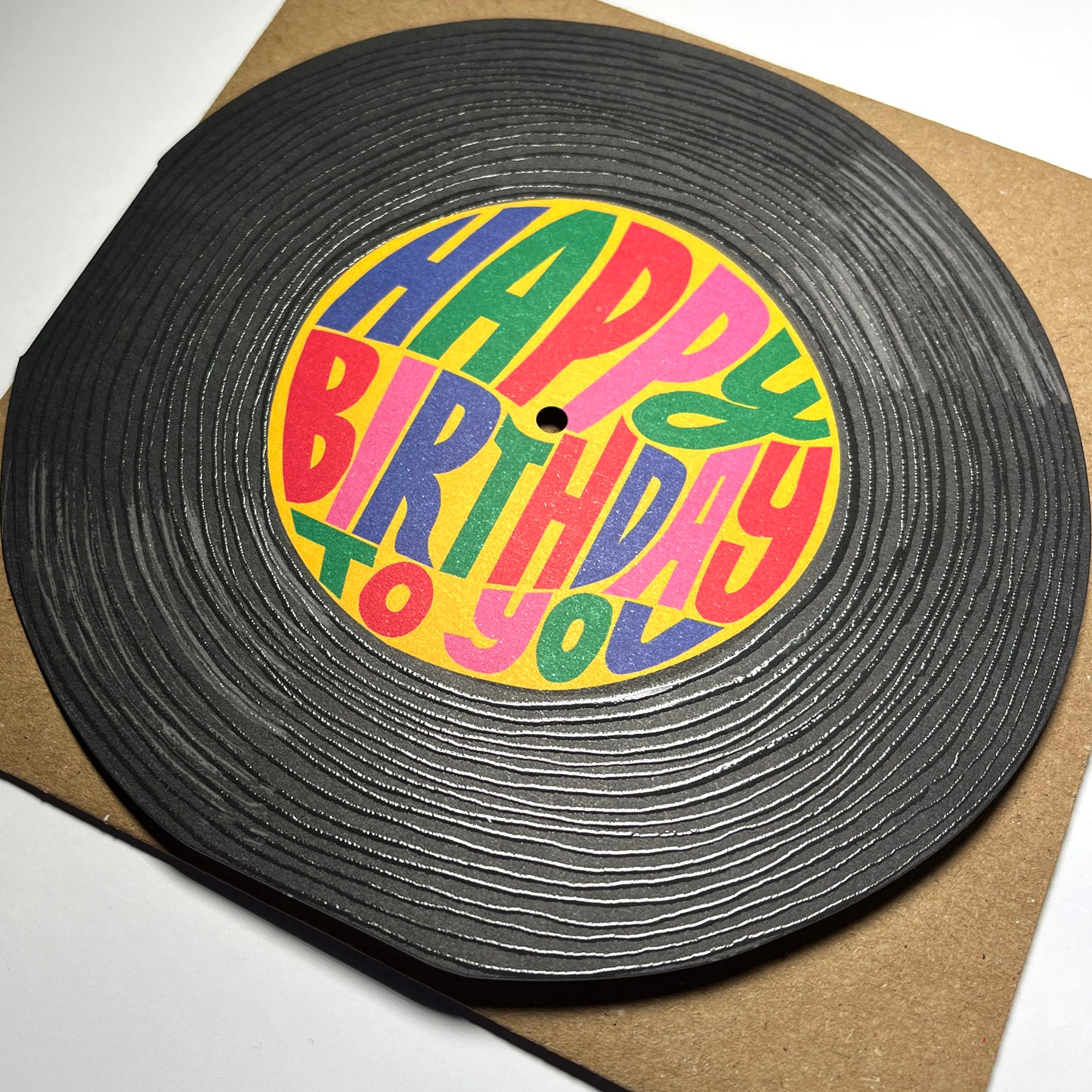Happy Birthday Vinyl Greeting Card