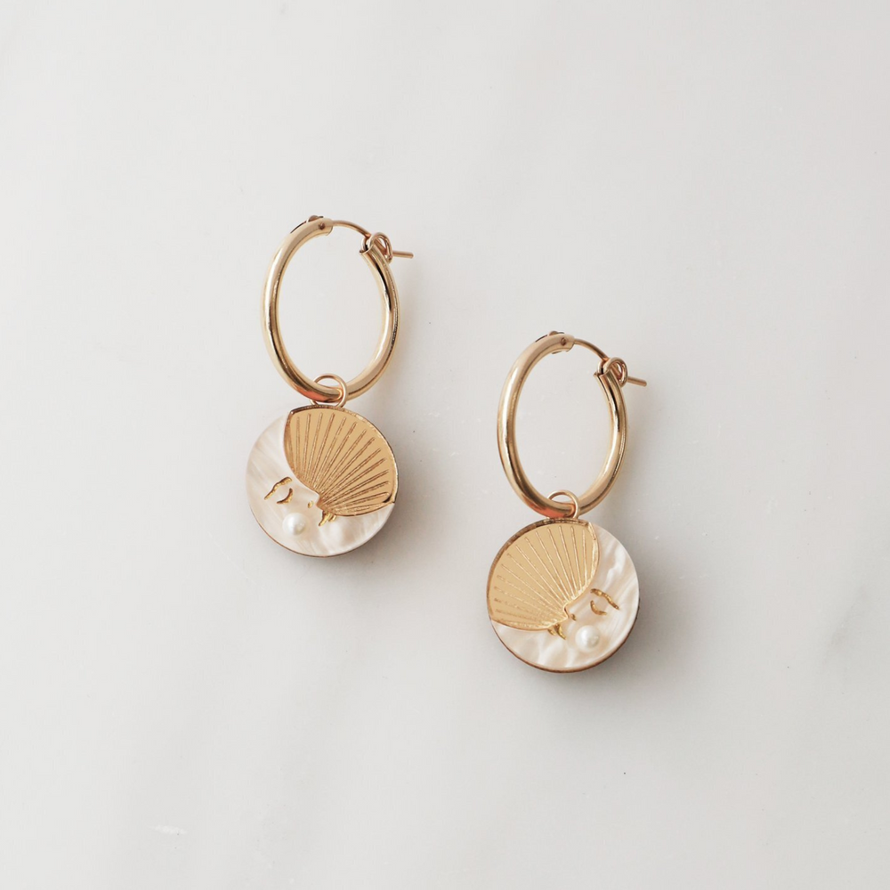 
                      
                        Moon II Hoop Earrings
                      
                    