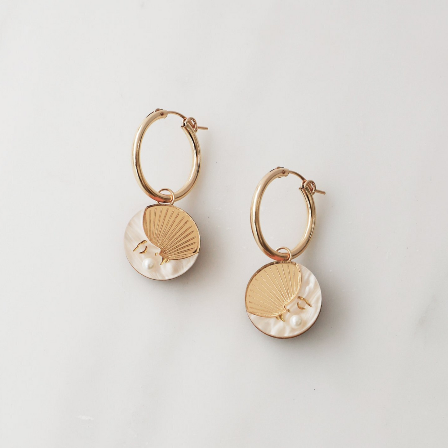 Moon II Hoop Earrings