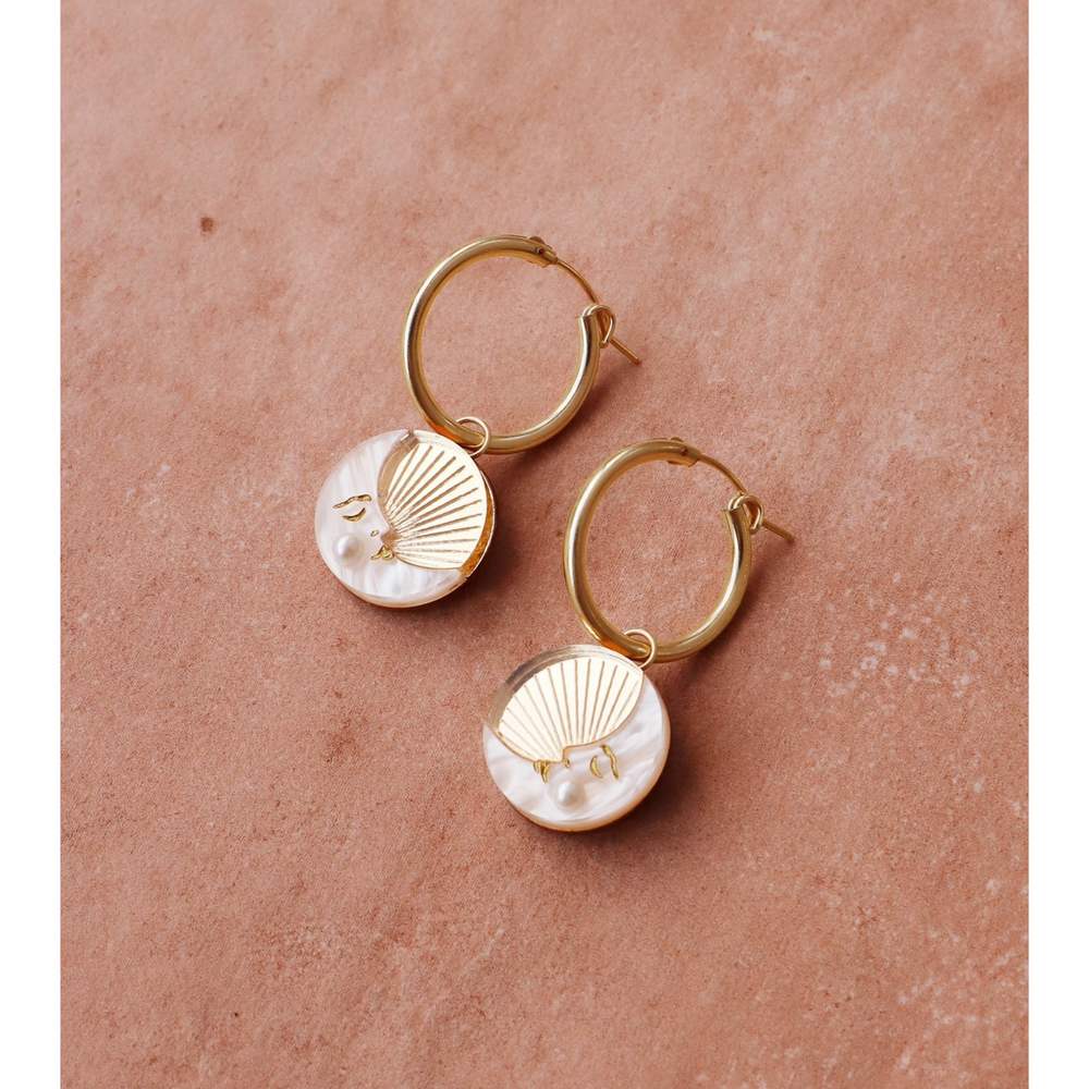 
                  
                    Moon II Hoop Earrings
                  
                