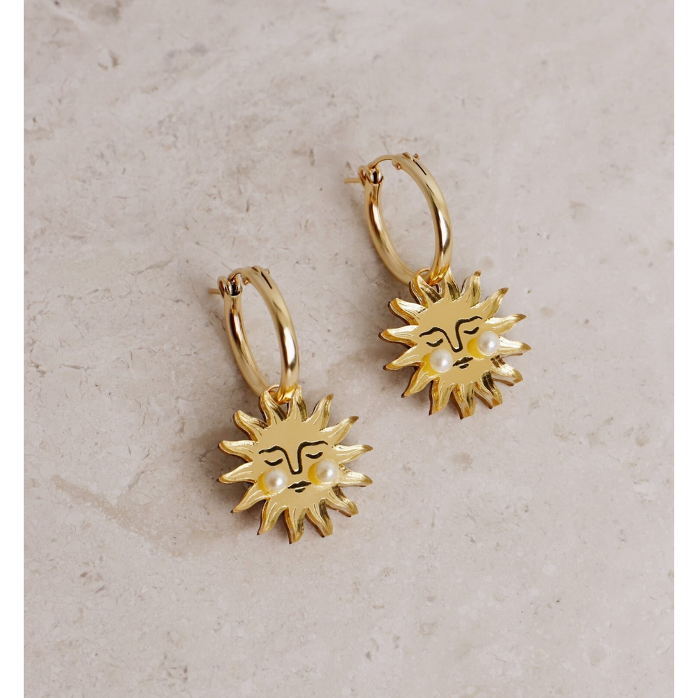 
                      
                        Sun Hoop Earrings
                      
                    