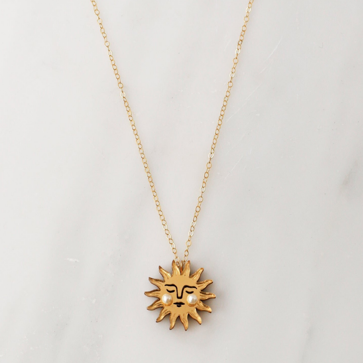 Sun necklace deals