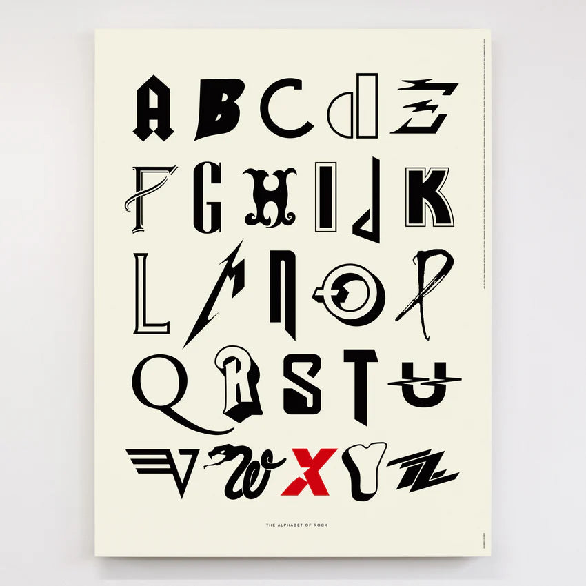 
                  
                    Alphabet of Rock Print
                  
                