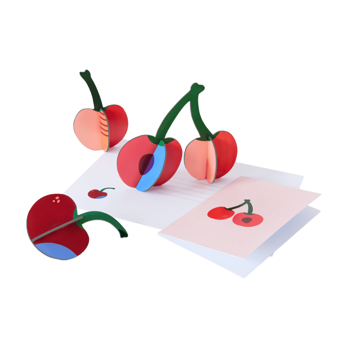 3D Pop Out Card Cherry