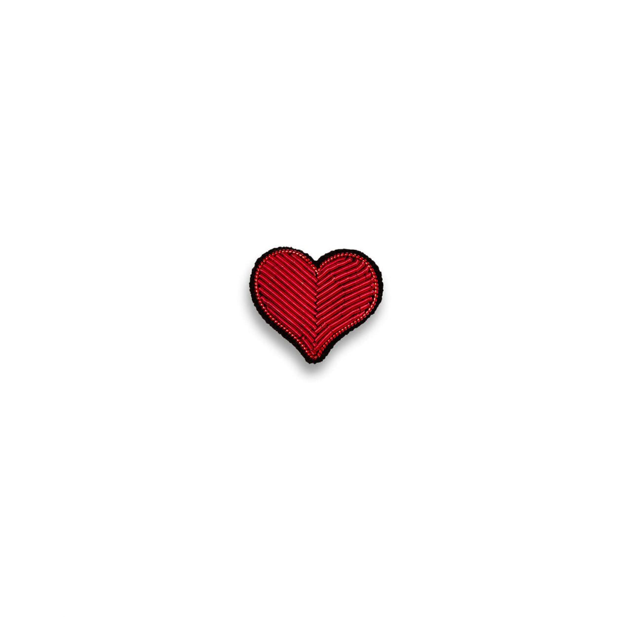 Heart Embroidered Brooch