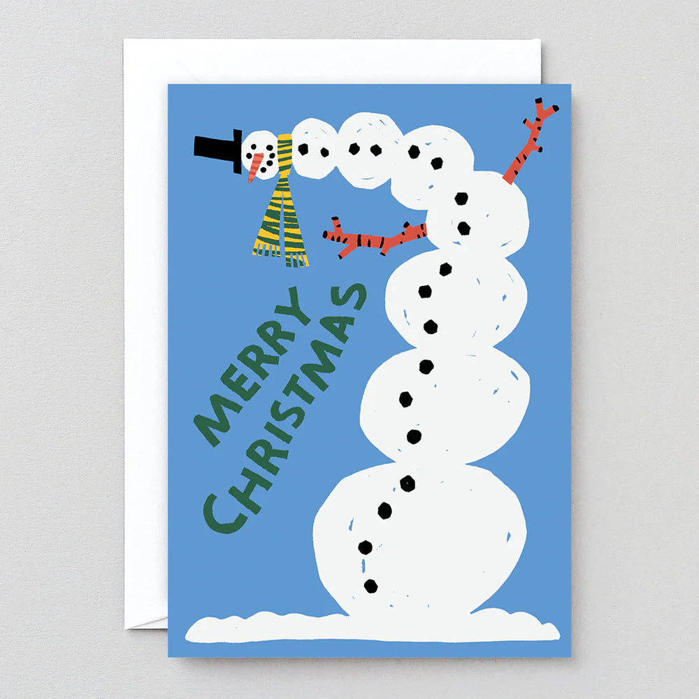 Snowman Embossed Christmas Card