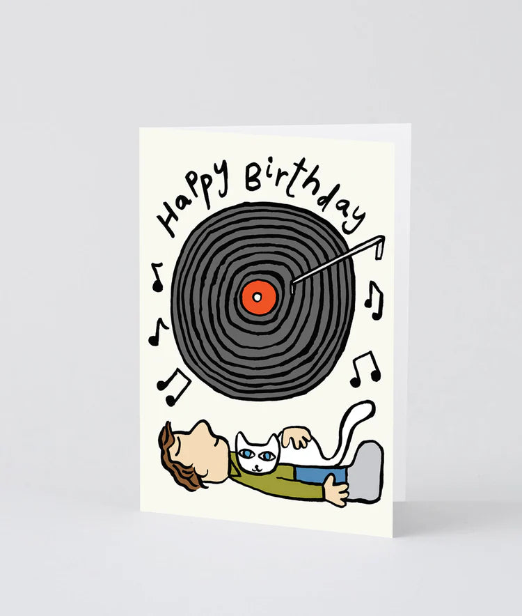 Happy Birthday Vinyl Greetings Card