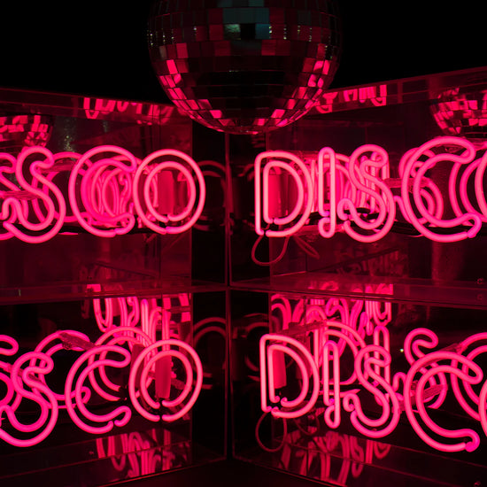 Disco Glass Neon Sign