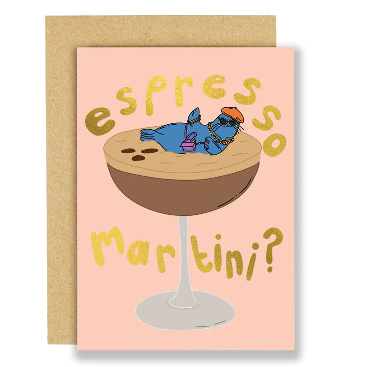 Espresso Martini Greeting Card