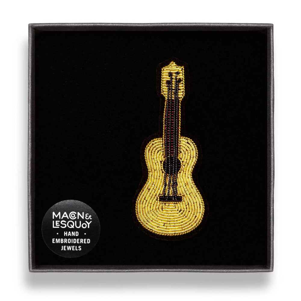 
                      
                        Guitar Embroidered Brooch
                      
                    