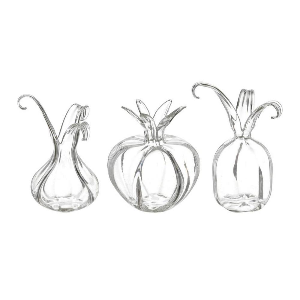 
                      
                        mini glass vases in abstract shape
                      
                    