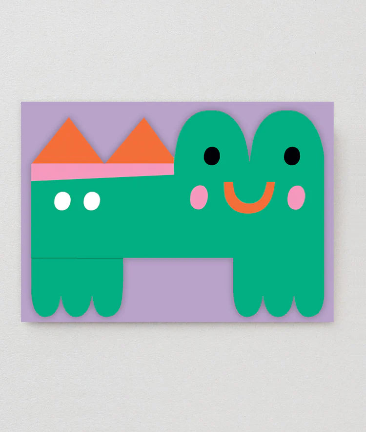 Croc Fold Out Birthday Card