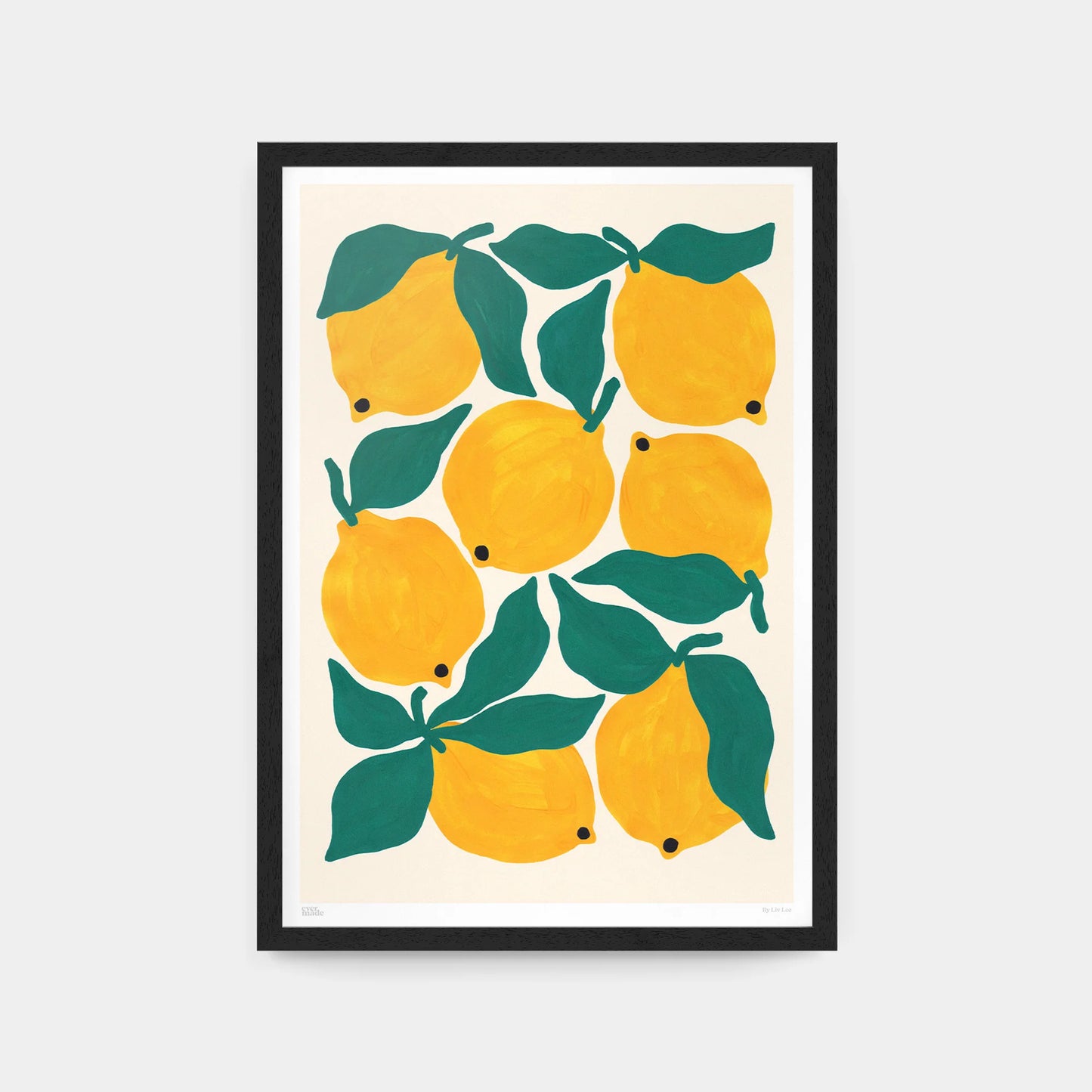Lemons Print by Liv Lee