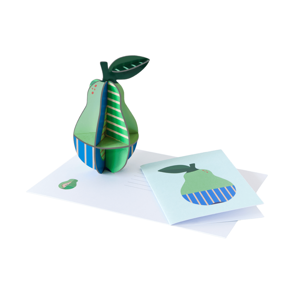 3D Pop Out Card Pear