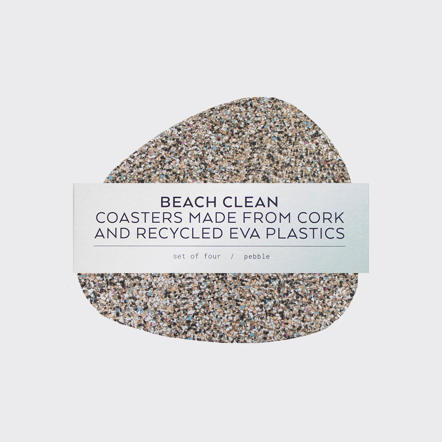 Beach Clean Pebble Coasters Set