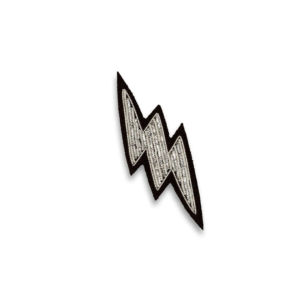 
                      
                        Silver Lightning Embroidered Brooch
                      
                    