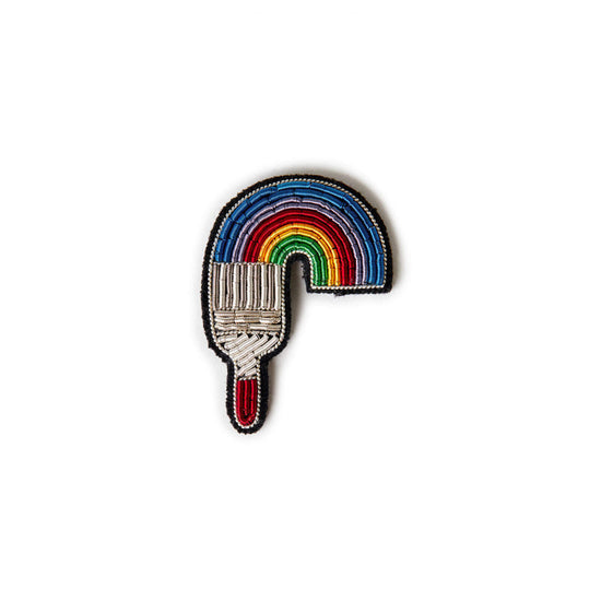Paint Brush Embroidered Brooch