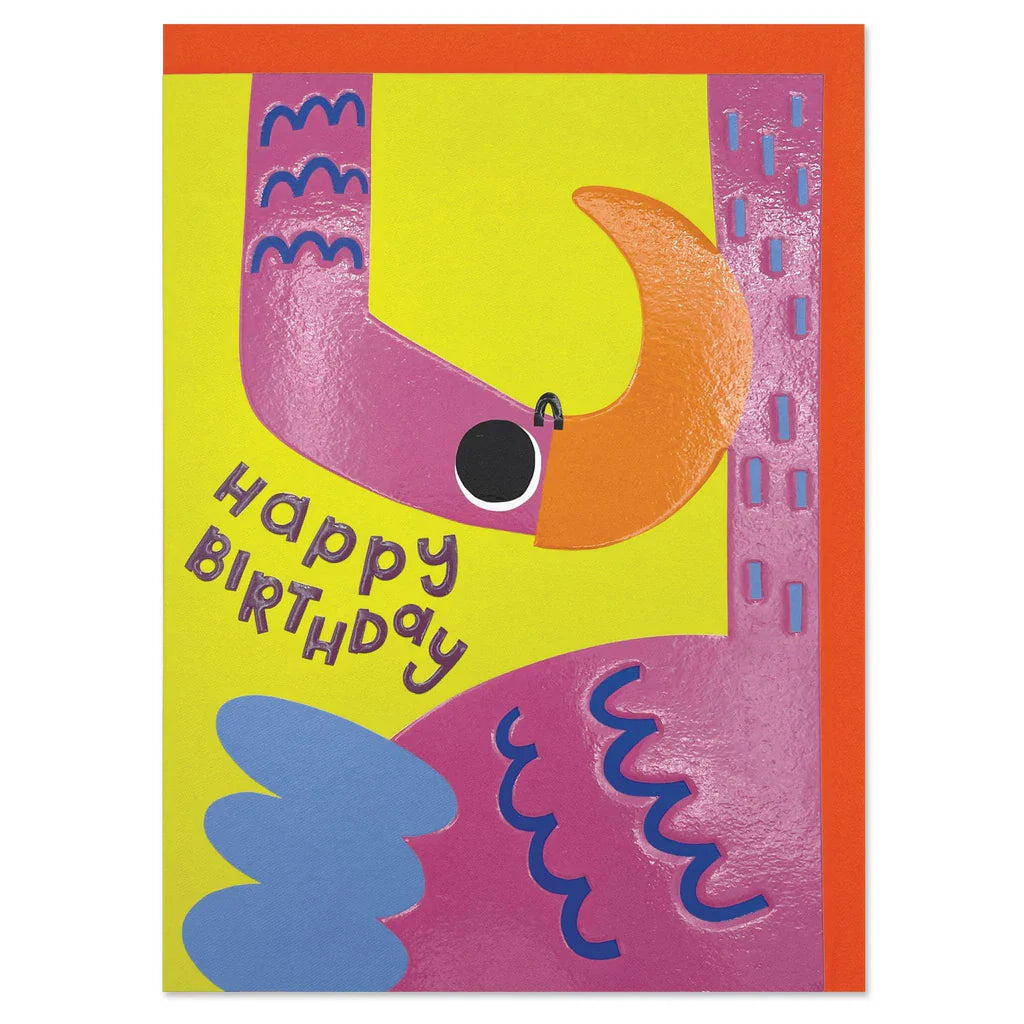 Flamingo Happy Birthday Card