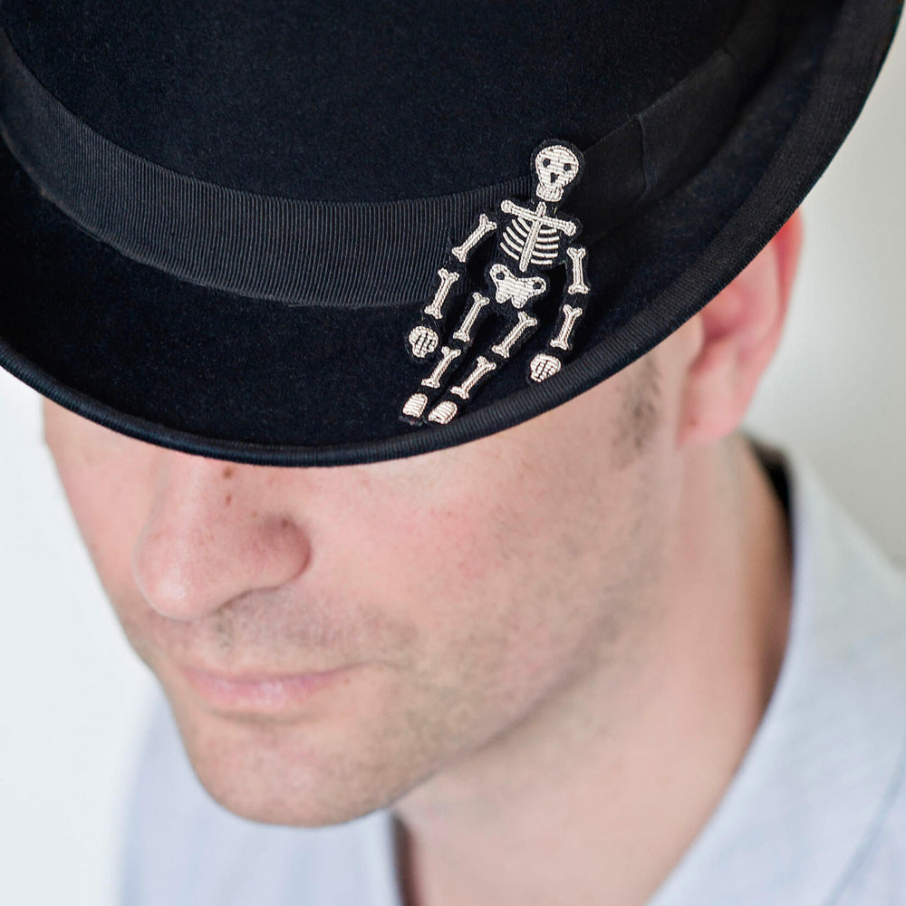 
                      
                        Skeleton Embroidered Brooch
                      
                    