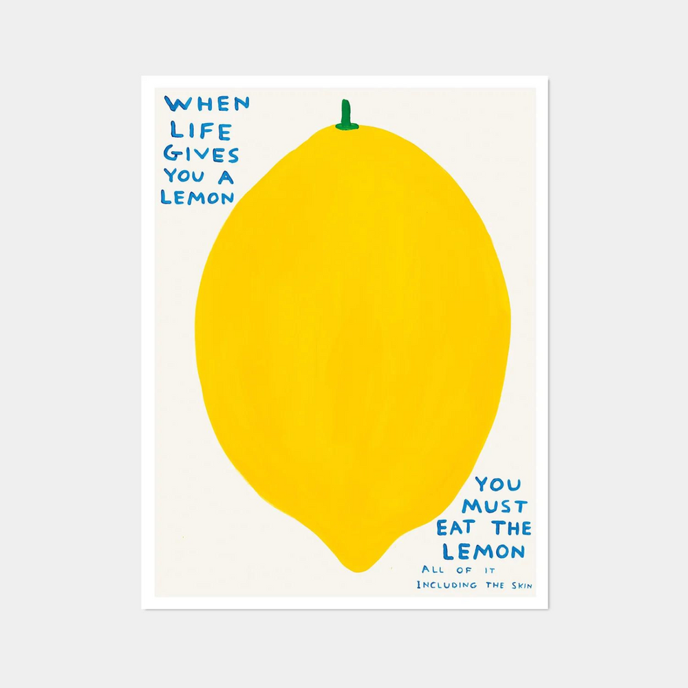 
                  
                    David Shrigley | When Life Gives You A Lemon Poster
                  
                