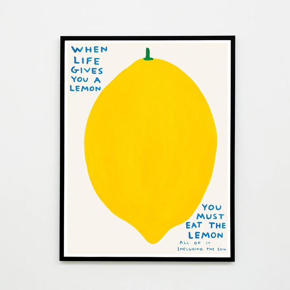 David Shrigley | When Life Gives You A Lemon Poster