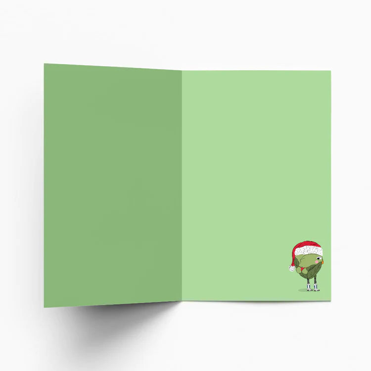 Naughty Sprout Christmas Card