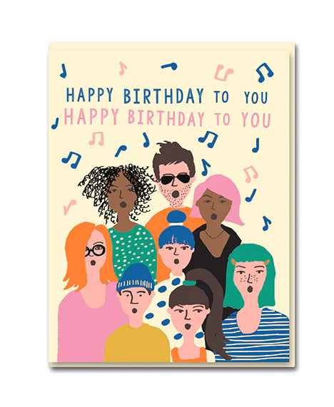 Happy Birthday Choir Card