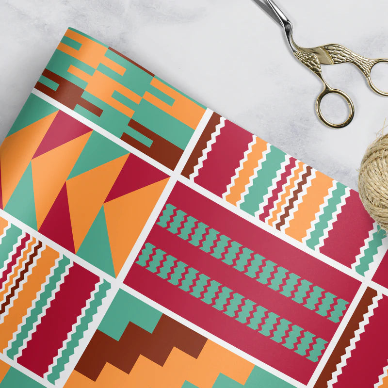 Afro Pattern Gift Wrap