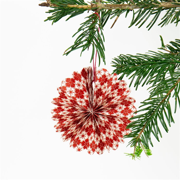 Load image into Gallery viewer, Paper Fold Christmas Decoration

