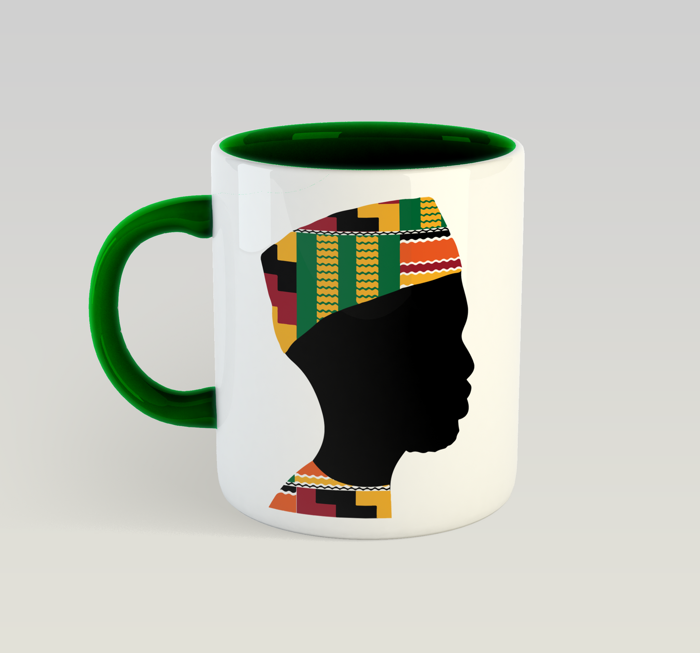 African Man Green Mug