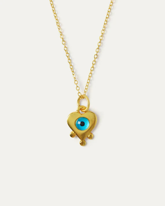 Arabella Evil Eye Heart Necklace