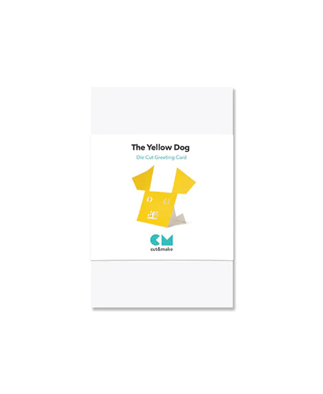 Yellow Dog Cut&Make Greeting Card