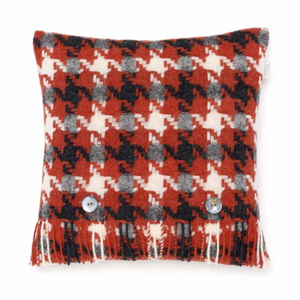 Cushion Houndstooth Coral