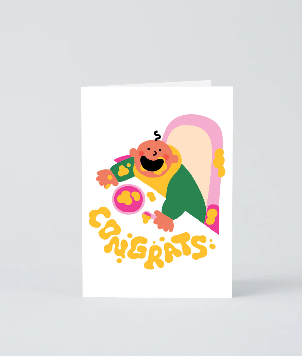 Baby Food Congrats Greeting Card