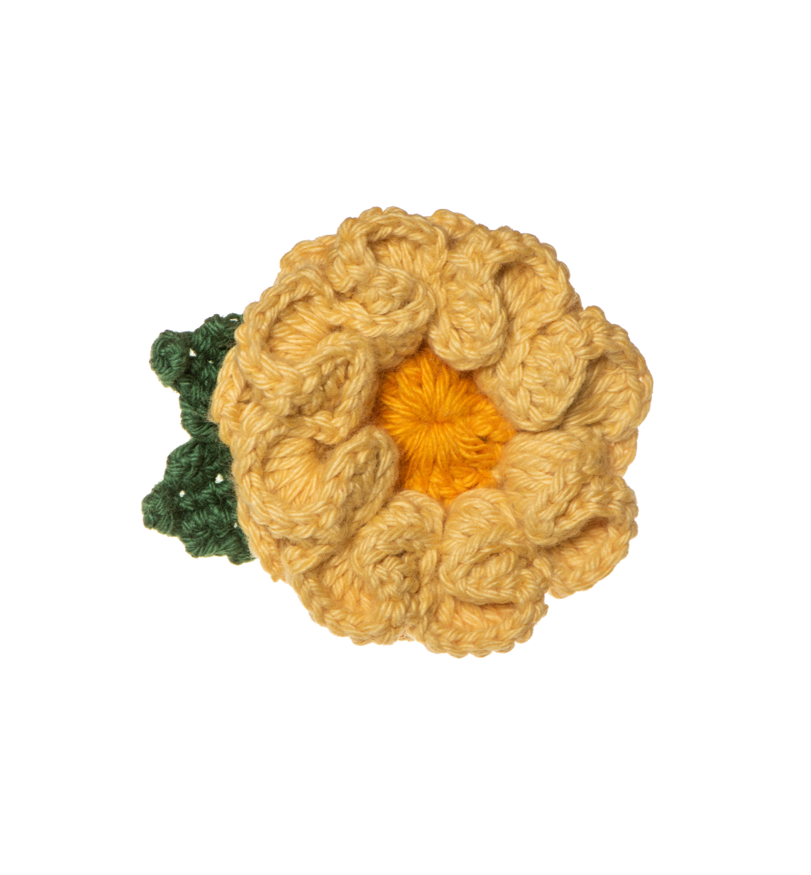 Crochet Camellia Flower Brooch