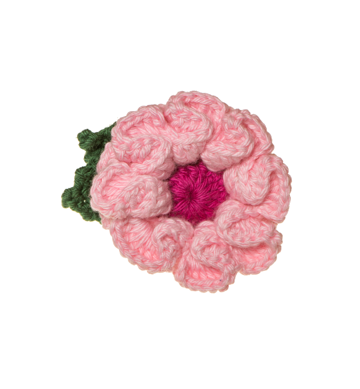 Crochet Camellia Flower Brooch