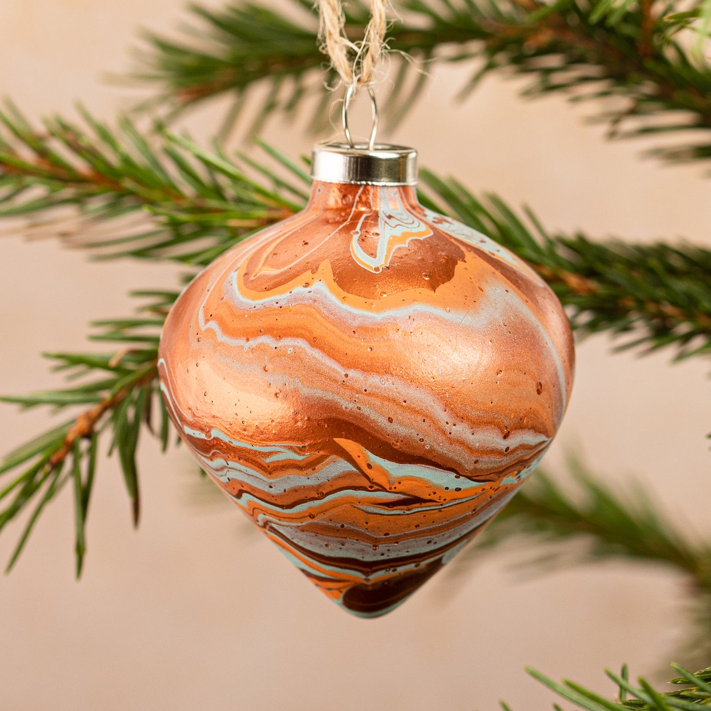 Load image into Gallery viewer, Gingerbread Teardrop Bauble
