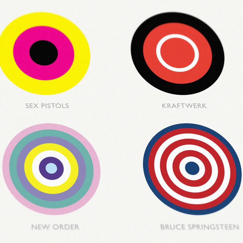 The Colour of Iconic Albums Print