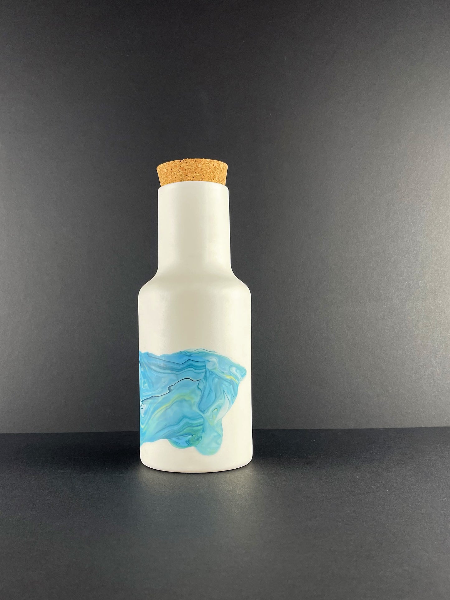 Ash & Fire Porcelain Bottle with Cork