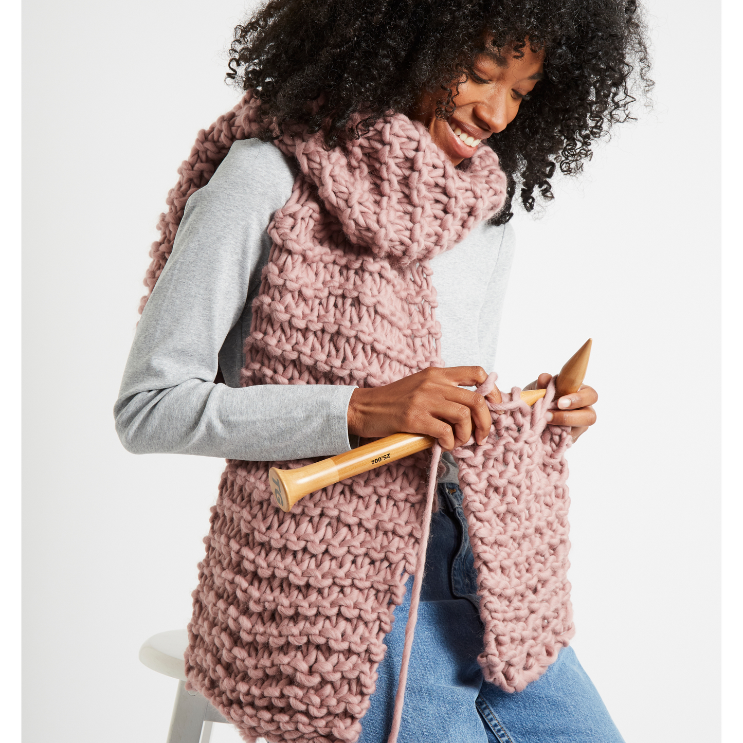 Make Your Own Scarf - Mauve Pink