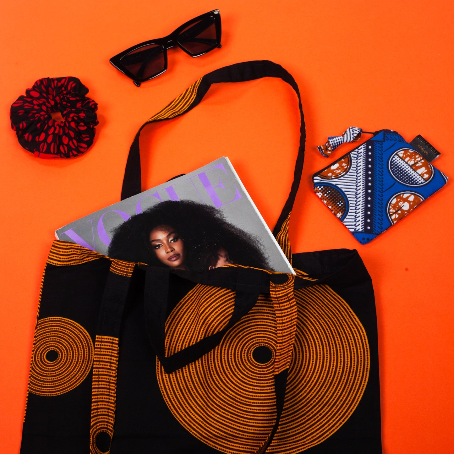 Load image into Gallery viewer, African Print Tote Bag
