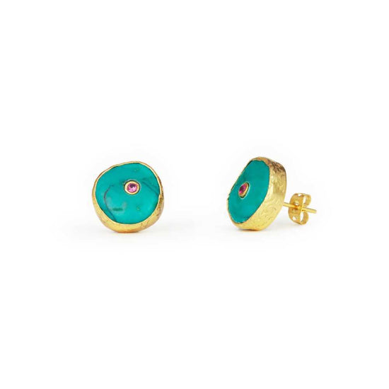 Load image into Gallery viewer, Amalfi Turquoise Earrings
