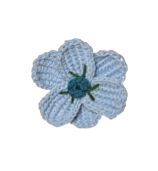 Crochet 6 Petal Flower Brooch