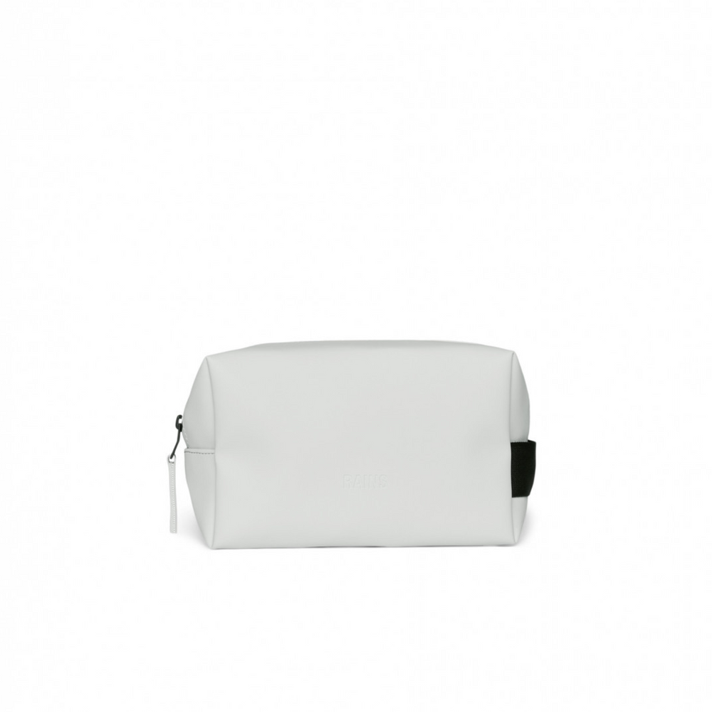 Front side of the Rains Wash Bag Small, colour ash.