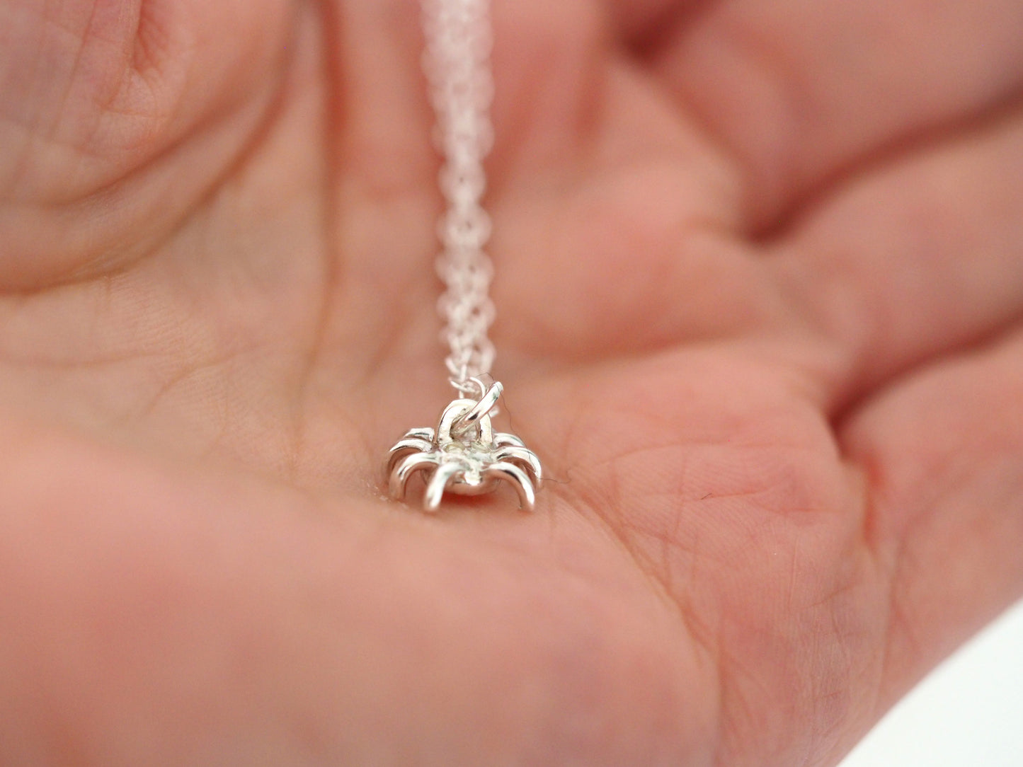 Spider Silver Necklace